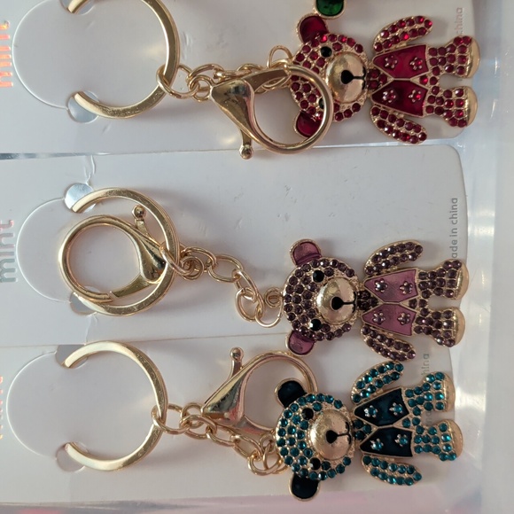 Bear Bling Keychains/Bag/Backpack Charms - Picture 4 of 4